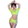 CHILIROSE - sensual green top and short set in size S/M
