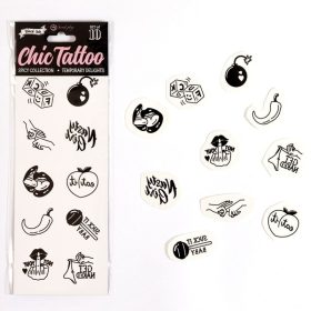 SECRET PLAY - 10 pieces of exciting temporary tattoo sets