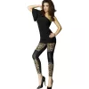 CHILIROSE - Stylish Black Leopard Leggings S/M