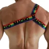 MACHO - stylish diamond pattern harness in size S/M