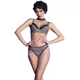 CHILIROSE – Wild Cat Print Bikini Set in Size S