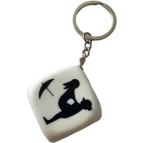 DIABLO PICANTE – stylish white decorative keychain