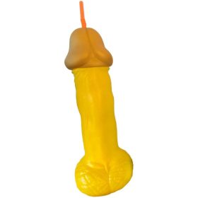 DIABLO PICANTE - Yellow Plastic Penis Glass Holder
