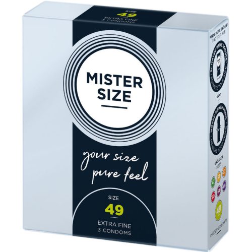 Mister Size - premium condoms in size S (49 mm, 3 pcs)