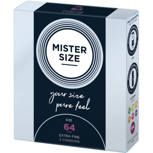 MISTER SIZE - XXL premium condoms (64 mm, 3 pcs)