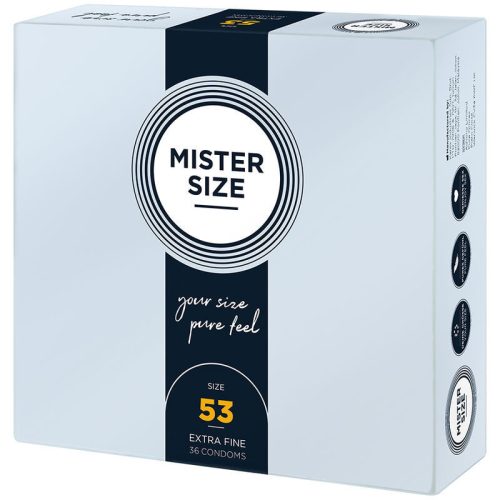 Mister Size - premium condoms in size M (53 mm, 36 pcs)
