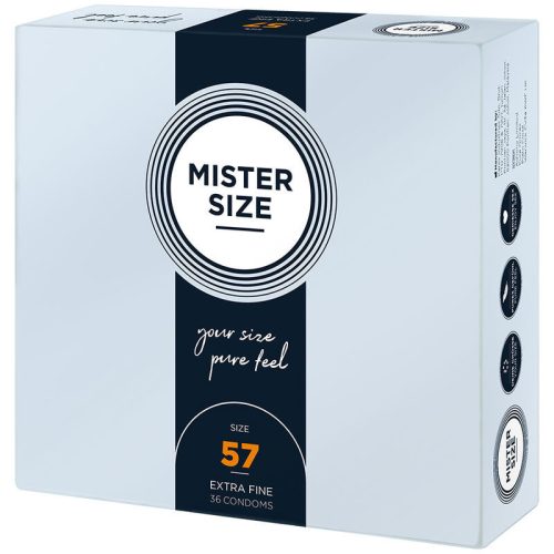 Mister Size – premium condoms in size L (57 mm, 36 pcs)