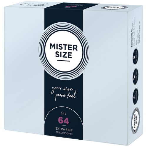MISTER SIZE – XXL Condoms 64 mm (36 pcs) Premium Protection