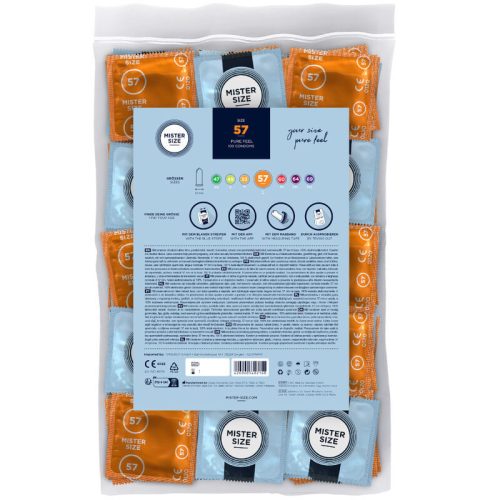 MISTER SIZE – premium 57 mm condoms in size L (100 pcs)