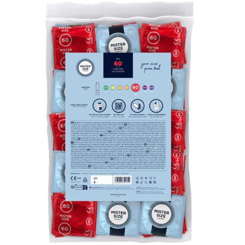 MISTER SIZE XL Condoms (60 mm, 100 pcs) – premium protection