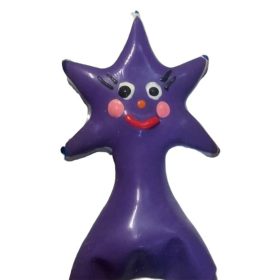 CONDOMERIE - special hand-painted condom Happy Star XL