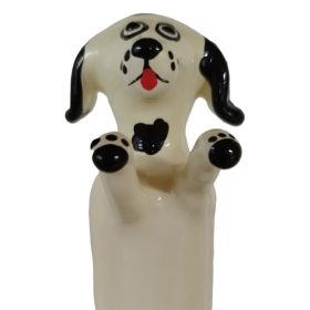 Condomerie – Custom Painted XL Condom with Happy White Dog