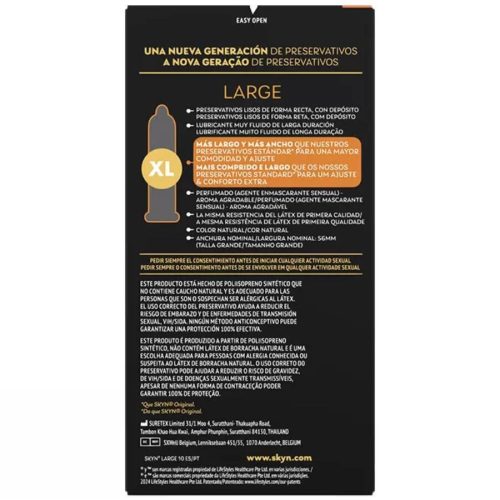 SKYN - large extra elastic condoms, 10 pcs