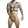 MOB - silver harness with chains, one size