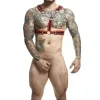 MOB - unique red harness with chains, universal size