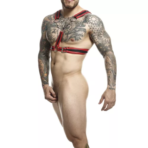 MOB - unique red harness with chains, universal size