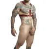 MOB - unique red harness with chains, universal size