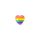 PRIDE – Anti-stress heart shape with LGBT symbol