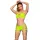 CHILIROSE - Neon green top and short set S/M