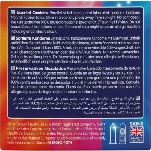 SKINS – premium condoms assorted pack of 4 pcs