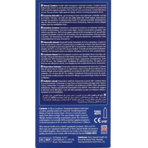 SKINS - premium natural condom pack of 16 pieces