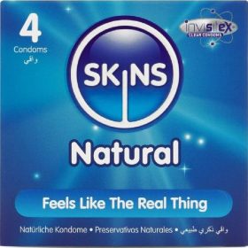 SKINS Natural – premium natural condoms pack of 4