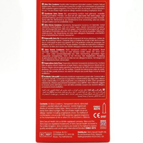 SKINS – ultra-thin premium condoms, pack of 16