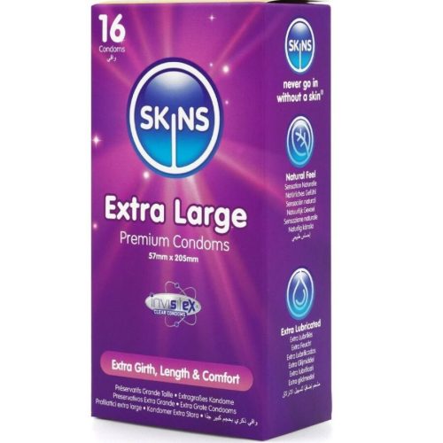 SKINS - Premium Extra Large Condom Pack of 16