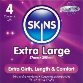 SKINS – Extra nagy prémium óvszer 4-es csomagban