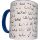 Diablo Picante – elegant mug with blue handle, 370 ml