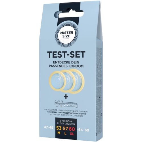 Mister Size - three condom test sets of different sizes