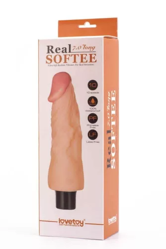 7" Real Softee Vibrierender Dildo 1