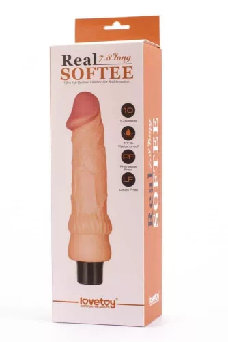 7,8" Real Softee Vibrierender Dildo 2