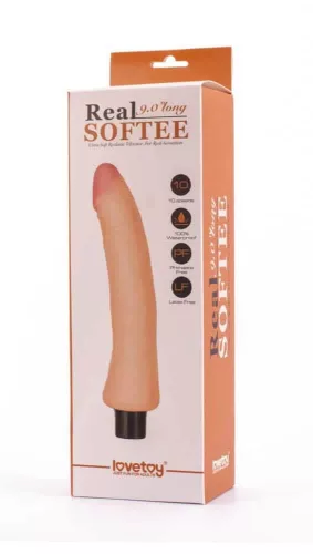 9" Real Softee Vibrierender Dildo 5"