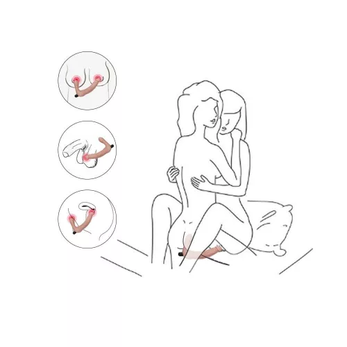 Wiederaufladbares IJOY strapless Strap-on Flesh