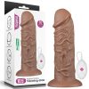 10,5' realistischer pummeliger vibrierender Dildo-Braun