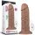 10,5' realistischer pummeliger vibrierender Dildo-Braun