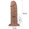 10,5' realistischer pummeliger vibrierender Dildo-Braun