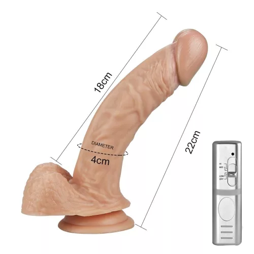8,5" Real Extreme Vibrating Dildo