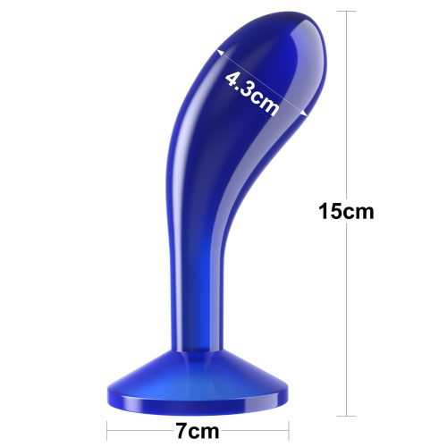 Makelloser klarer Prostatastopper 6.0'' Blau