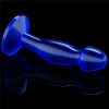 Makelloser klarer Prostatastecker 6,5'' Blau