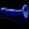 Makelloser klarer Prostatastecker 6,5'' Blau