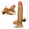 Fügen Sie einen 1,5" vibrierenden Silikonverlängerer hinzu Brown_B15O50_1