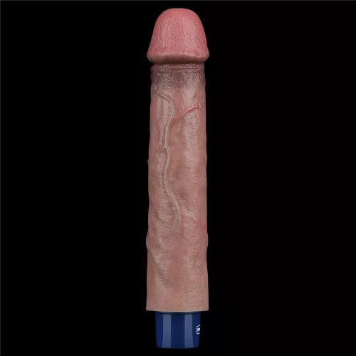 9" REAL SOFTEE wiederaufladbarer Silikon-Vibrationsdildo