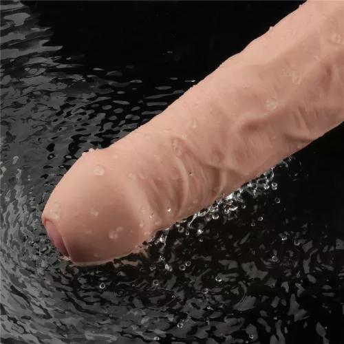 9" REAL SOFTEE wiederaufladbarer vibrierender Dildo (Flesh)