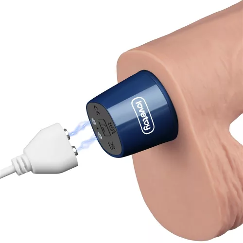 9" REAL SOFTEE wiederaufladbarer vibrierender Dildo (Flesh)