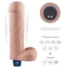 9" REAL SOFTEE wiederaufladbarer vibrierender Dildo (Flesh)