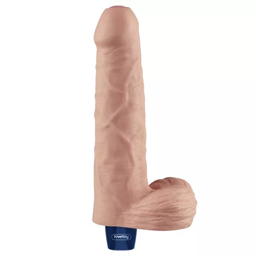 9" REAL SOFTEE wiederaufladbarer vibrierender Dildo (Flesh)