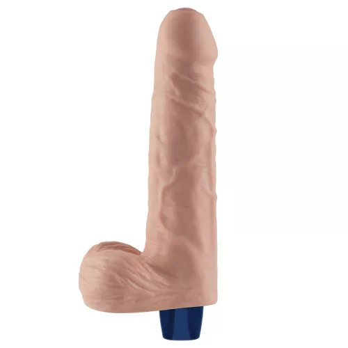 9" REAL SOFTEE wiederaufladbarer vibrierender Dildo (Flesh)