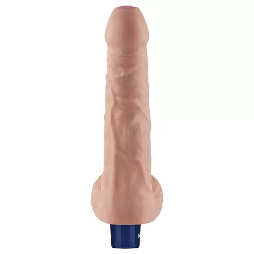9" REAL SOFTEE wiederaufladbarer vibrierender Dildo (Flesh)